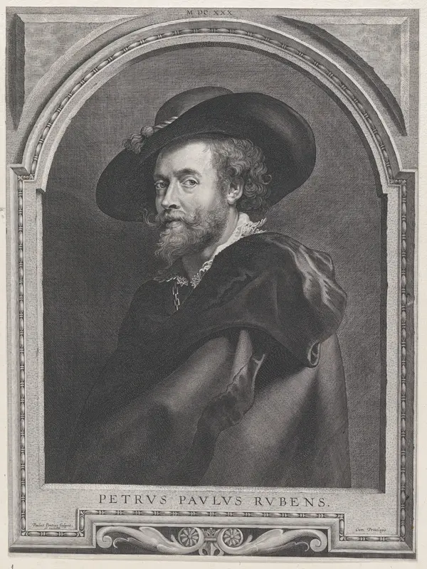 Portrait of Peter Paul Rubens, aged 46 Wall Art by Paulus Pontius - High-Resolution Digital Print