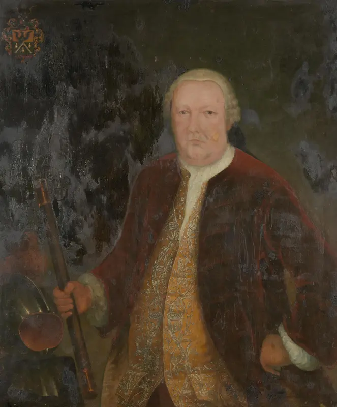 Portrait of Petrus Albertus van der Parra, Governor-General of the Dutch East India Company Wall Art by anonymous - High-Resolution Digital Print