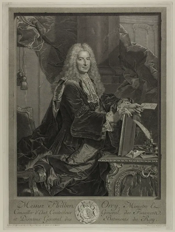 Portrait of Philibert Orrey Wall Art by François Bernard Lépicié - High-Resolution Digital Print