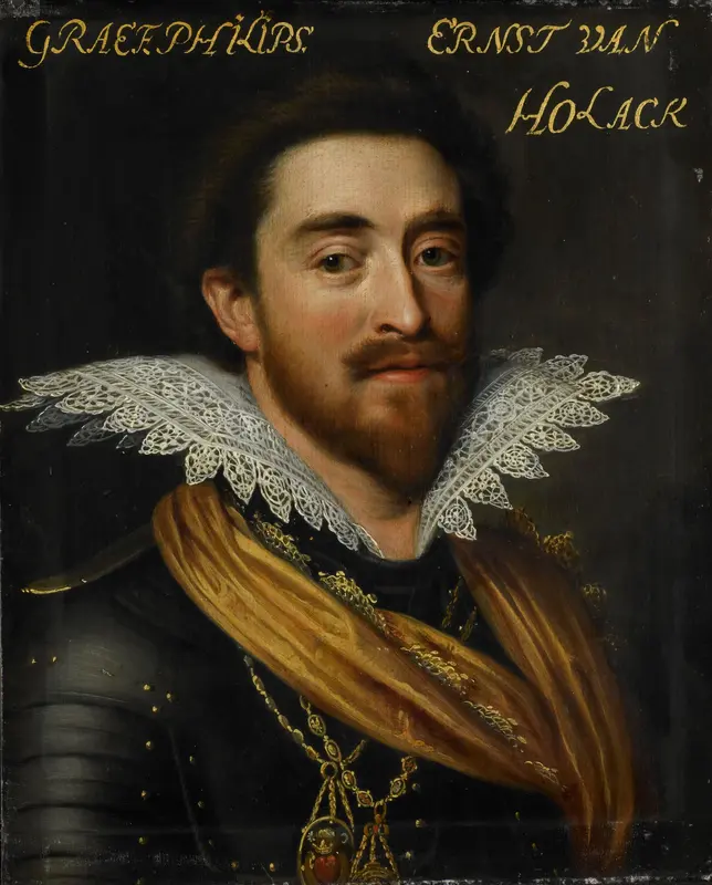 Portrait of Philip Ernst (1585-1629), Count of Hohenlohe zu Langenburg Wall Art by Unknown - High-Resolution Digital Print