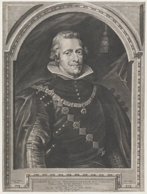 Portrait of Philip IV Wall Art by Paulus Pontius - High-Resolution Digital Print