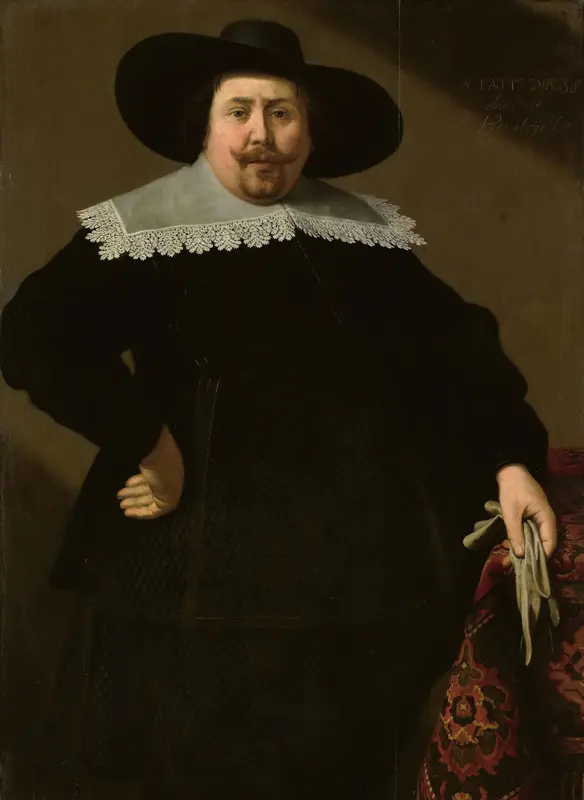 Portrait of Philips Denijs (1604-66) Wall Art by Unknown - High-Resolution Digital Print