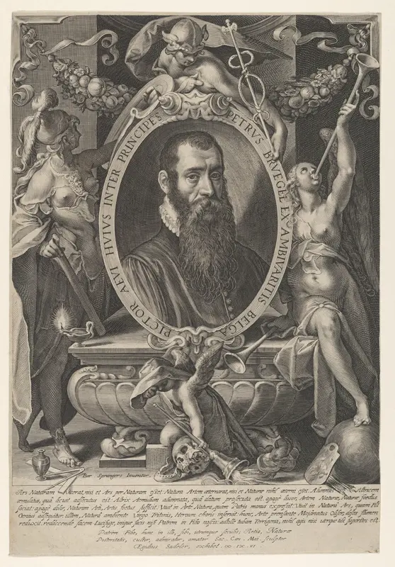Portrait of Pieter Breughel the Younger Wall Art by Aegidius Sadeler II - High-Resolution Digital Print