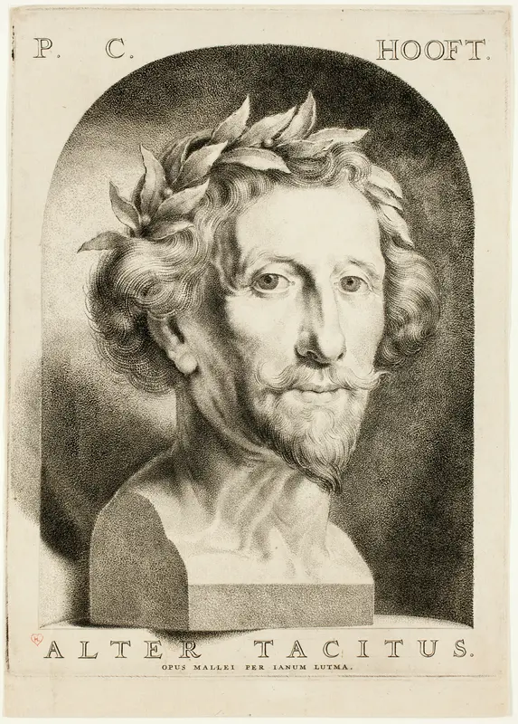 Portrait of Pieter Cornelisz. Hooft Wall Art by Janus Lutma, II - High-Resolution Digital Print