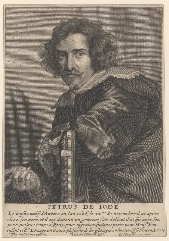 Portrait of Pieter de Jode the Younger Wall Art by Pieter de Jode II - High-Resolution Digital Print