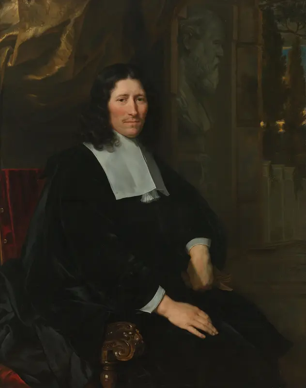Portrait of Pieter de la Court Wall Art by Unknown - High-Resolution Digital Print