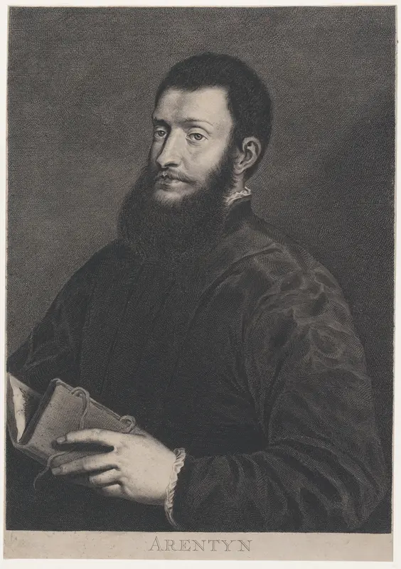 Portrait of Pietro Aretino Wall Art by Cornelis Van Dalen, the Younger - High-Resolution Digital Print