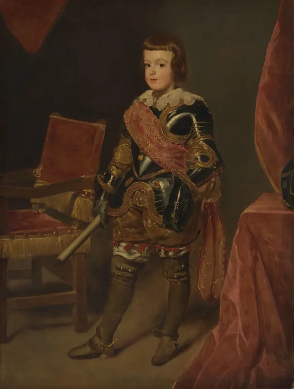 Portrait of Prince Baltasar Carlos, Son of the Spanish King Philip IV, at approximately 11 years of age Wall Art by Unknown - High-Resolution Digital Print