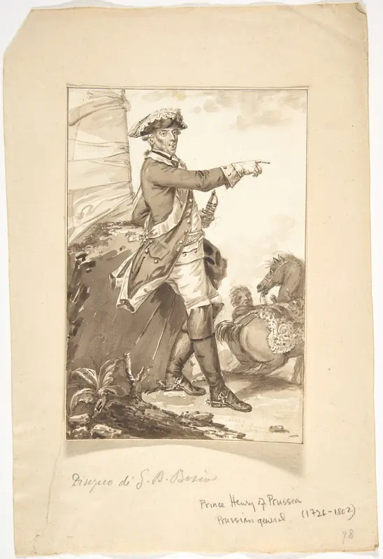 Portrait of Prince Henry of Prussia Wall Art by Jean-Baptiste-François Bosio - High-Resolution Digital Print