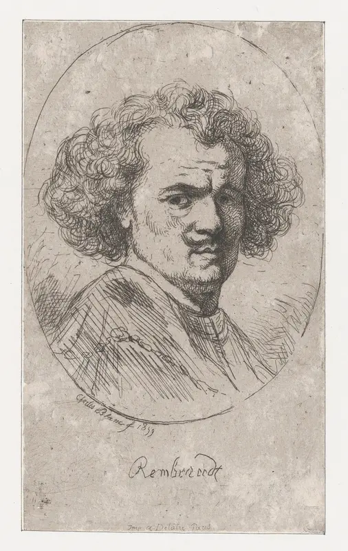 Portrait of Rembrandt Wall Art by Charles Blanc - High-Resolution Digital Print