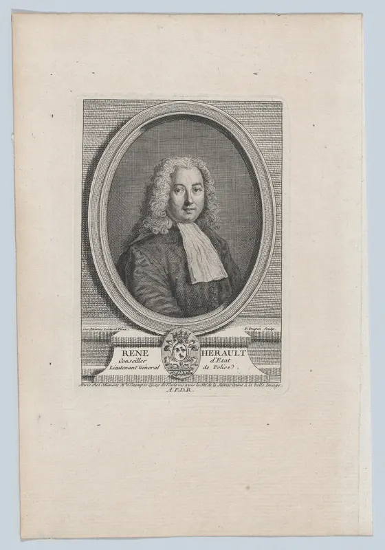 Portrait of René Herault Wall Art by Pierre Dupin - High-Resolution Digital Print