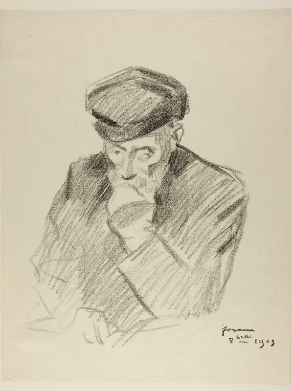 Portrait of Renoir, Fourth Plate Wall Art by Jean Louis Forain - High-Resolution Digital Print