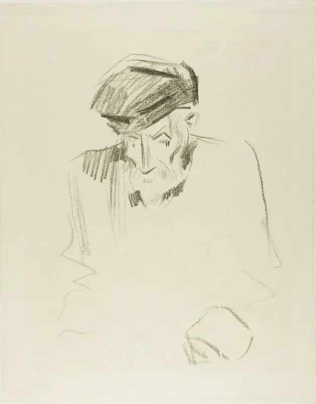 Portrait of Renoir, Second Plate Wall Art by Jean Louis Forain - High-Resolution Digital Print