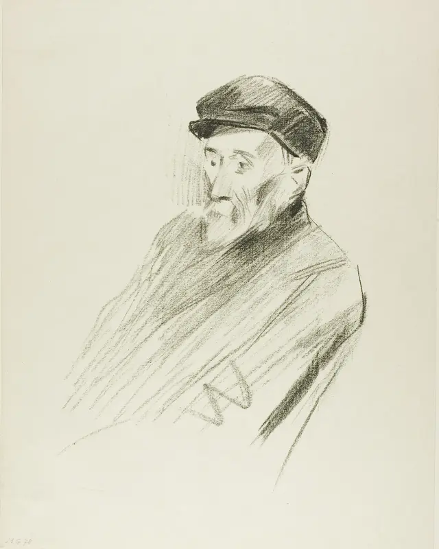 Portrait of Renoir, Third Plate Wall Art by Jean Louis Forain - High-Resolution Digital Print