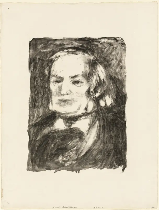 Portrait of Richard Wagner Wall Art by Pierre-Auguste Renoir - High-Resolution Digital Print