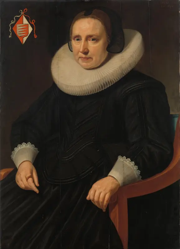 Portrait of Sara Sweerts de Weert, second Wife of Antonius Antonides van der Linden Wall Art by Hendrik Meerman - High-Resolution Digital Print