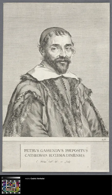 Portrait of scientist Pierre Gassendi Wall Art by Claude Mellan - High-Resolution Digital Print