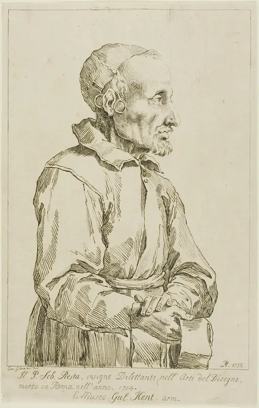Portrait of Sebastiano Resta Wall Art by Arthur Pond - High-Resolution Digital Print