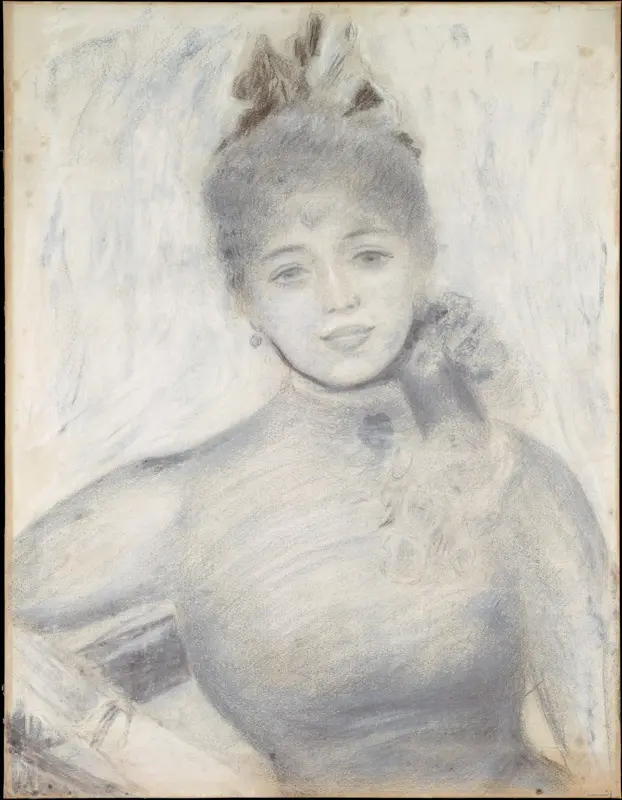Portrait of Séverine Wall Art by Auguste Renoir - High-Resolution Digital Print