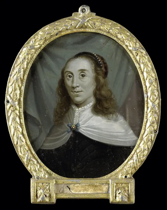 Portrait of Sibylle van Griethuysen, Poet in Groningen Wall Art by Arnoud van Halen - High-Resolution Digital Print