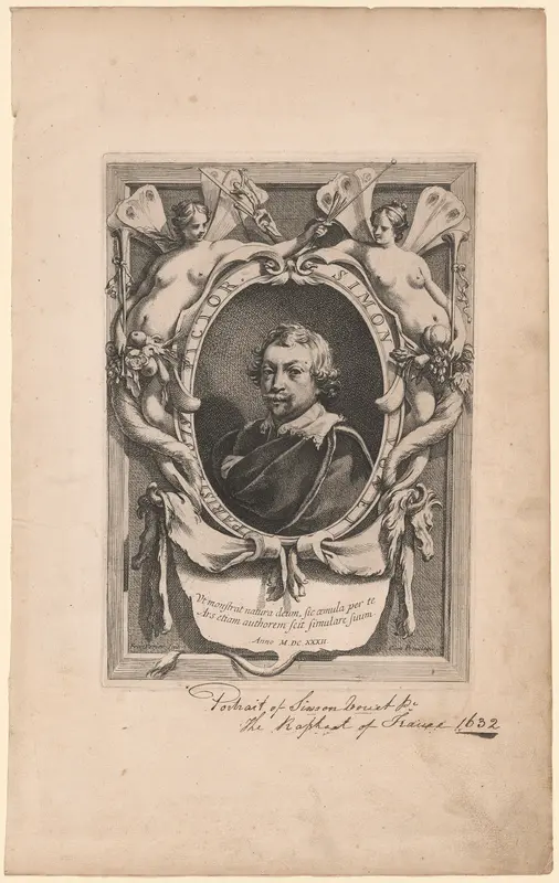 Portrait of Simon Vouet Wall Art by François Perrier - High-Resolution Digital Print