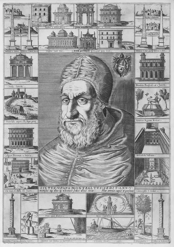 Portrait of Sixtus V Wall Art by Nicolaus van Aelst - High-Resolution Digital Print