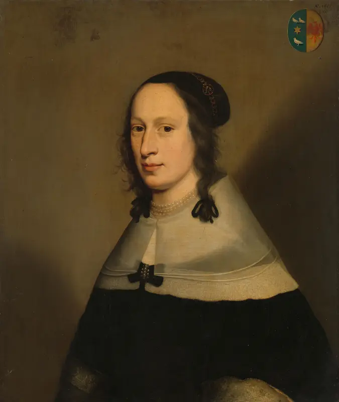 Portrait of Sophia van Overmeer (1608-1684) Wall Art by Unknown - High-Resolution Digital Print