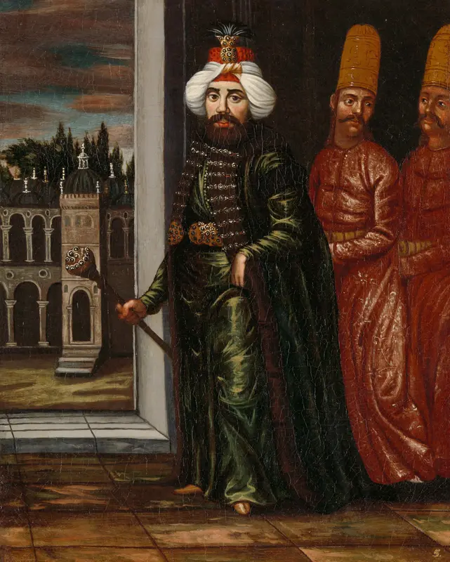 Portrait of Sultan Ahmed III Wall Art by Unknown - High-Resolution Digital Print