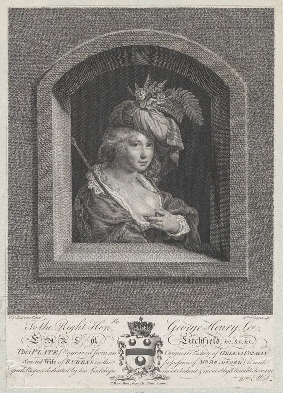 Portrait of Susanna Lunden, sister of Helena Fourment Wall Art by William Elliot - High-Resolution Digital Print