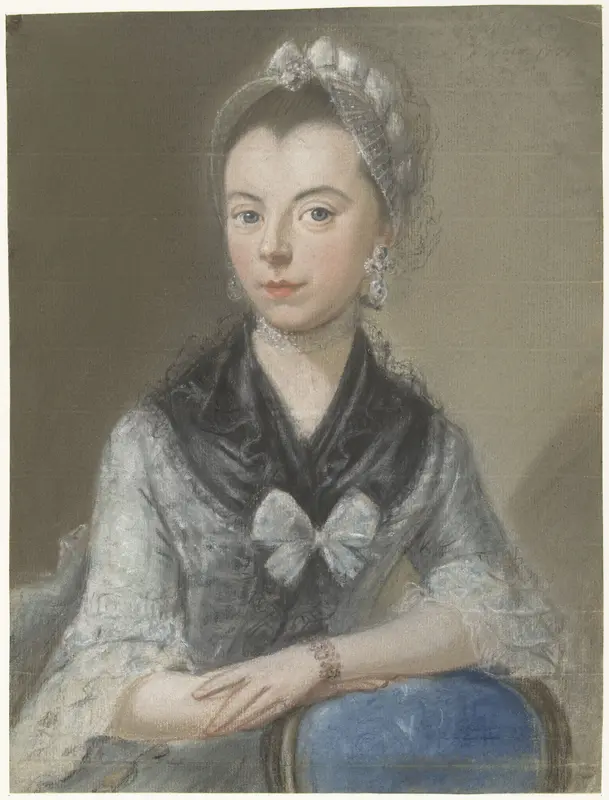 Portrait of Susanna van Os-de la Croix Wall Art by Pieter Frederik de la Croix - High-Resolution Digital Print