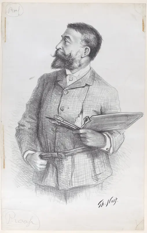 Portrait of the Artist Wall Art by Thomas Nast - High-Resolution Digital Print