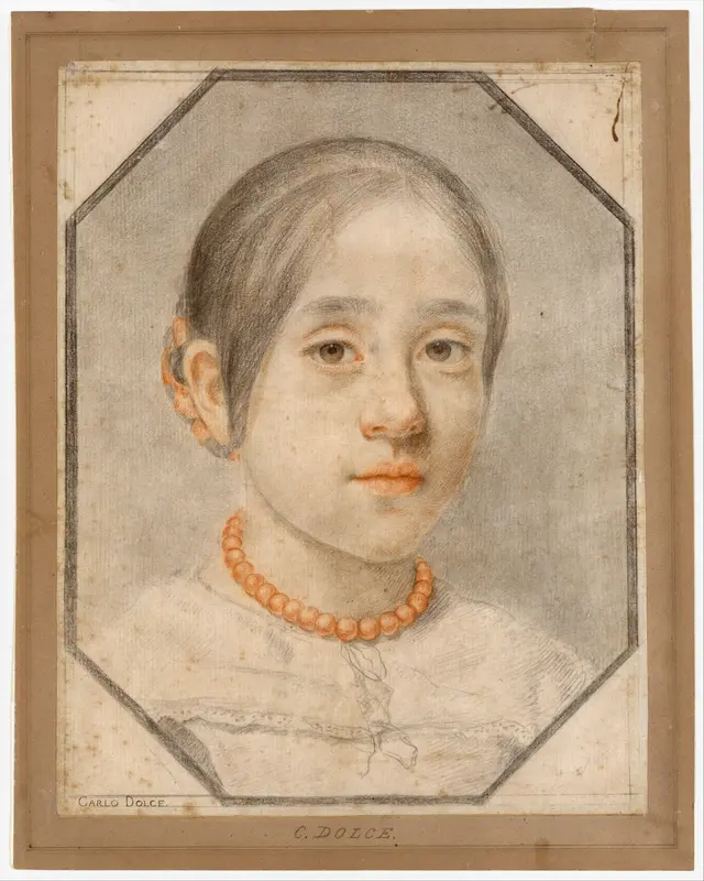 Portrait of the Artist's Daughter Agata Dolci Wall Art by Carlo Dolci - High-Resolution Digital Print