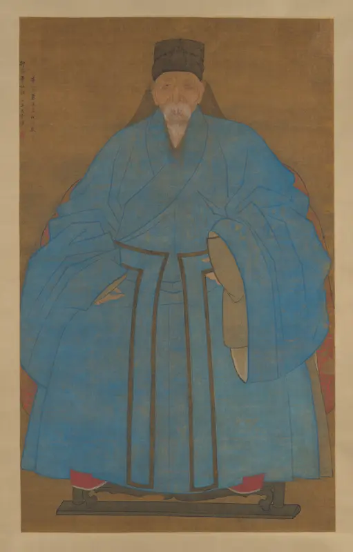 Portrait of the artist’s great-granduncle Yizhai at the age of eighty-five Wall Art by Ruan Zude - High-Resolution Digital Print
