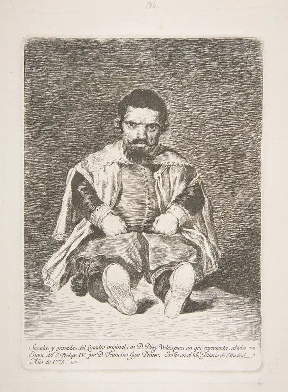 Portrait of the court dwarf known as el Primo, after Velázquez