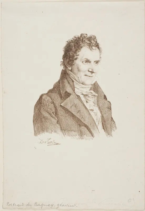 Portrait of the Engraver Baquoy Wall Art by André Dutertre - High-Resolution Digital Print