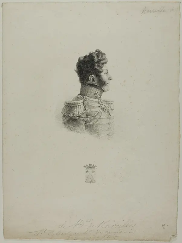 Portrait of the Marquis de Noirville Wall Art by Charles Edward Crespy Le Prince - High-Resolution Digital Print
