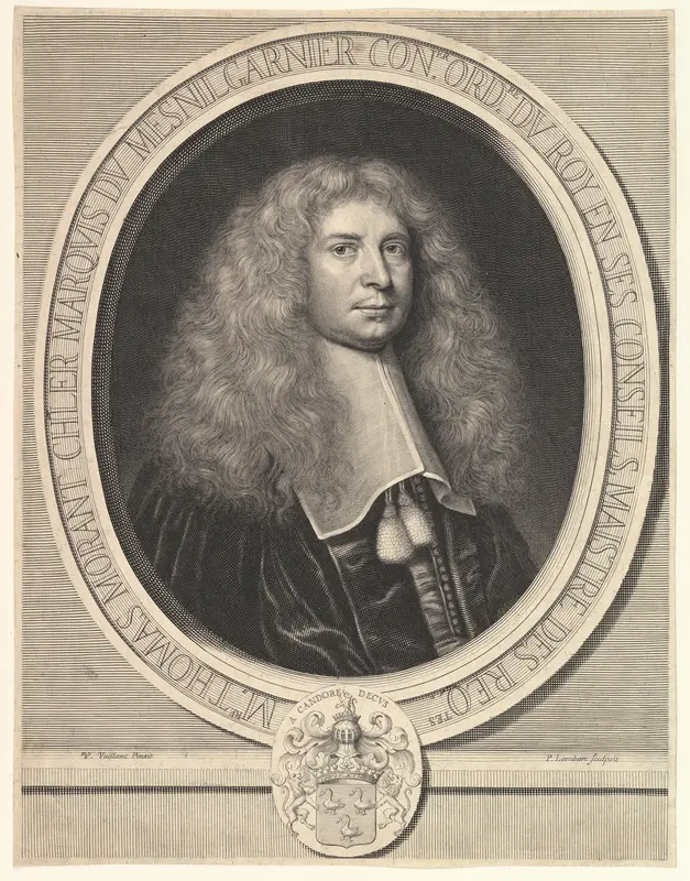 Portrait of the Marquis du Mesnilgarnier Wall Art by Pierre Lombart - High-Resolution Digital Print