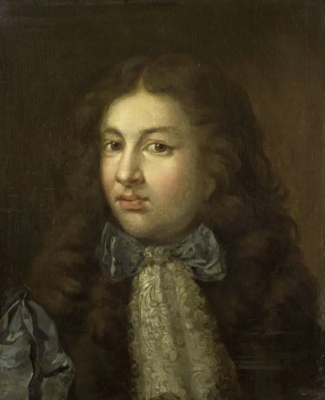 Portrait of Thedoor Netscher (1661-1728), the Artist's Oldest Son Wall Art by Caspar Netscher - High-Resolution Digital Print