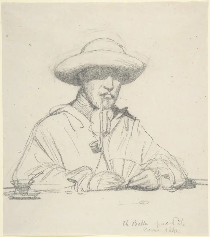 Portrait of Théodore Ballu Wall Art by Isidore Pils - High-Resolution Digital Print
