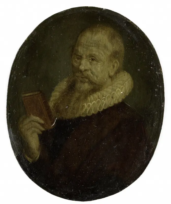 Portrait of Theodorus Schrevelius, Rector of the Latin School in Leiden Wall Art by Arnoud van Halen - High-Resolution Digital Print