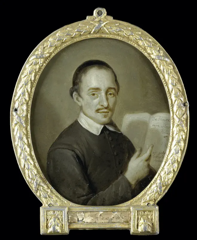 Portrait of Tieleman Jansz van Bracht, Clergyman and Poet in Dordrecht Wall Art by Jan Maurits Quinkhard - High-Resolution Digital Print