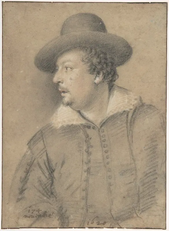 Portrait of Tommaso Salini Wall Art by Ottavio Leoni (Il Padovano) - High-Resolution Digital Print