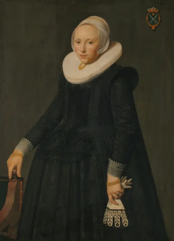 Portrait of Trijntje Tijsdr van Nooij (1606/07-1646) Wall Art by anonymous - High-Resolution Digital Print