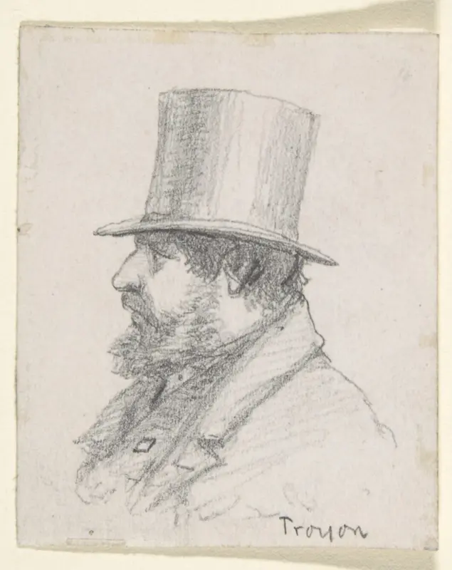 Portrait of Troyon Wall Art by Anonymous, French, 19th century - High-Resolution Digital Print