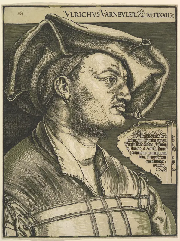Portrait of Ulrich Varnbuler Wall Art by Albrecht Dürer - High-Resolution Digital Print