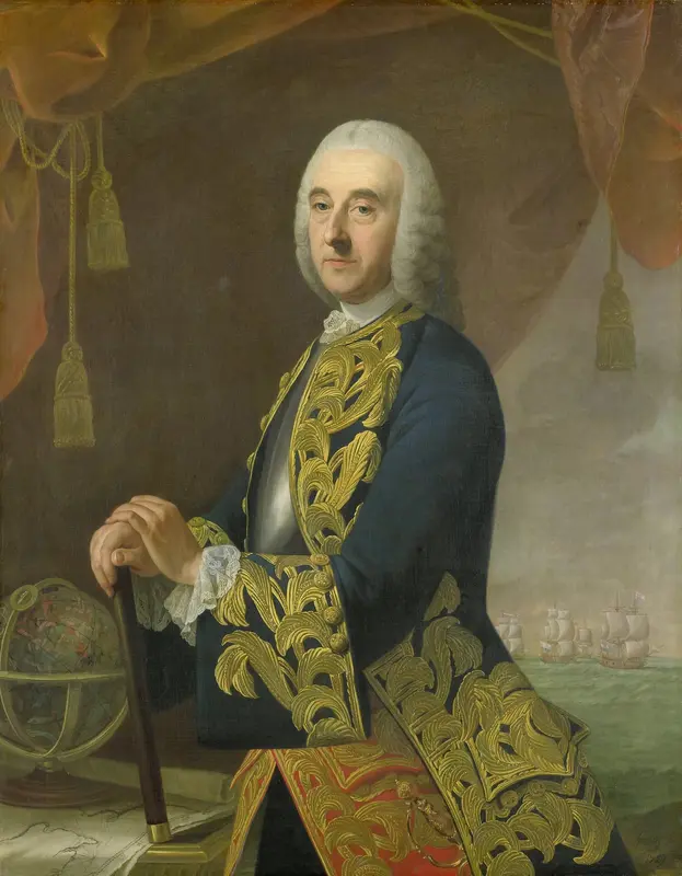 Portrait of Vice-Admiral Hendrik Lijnslager, Son of Harmen Lijnslager and Judith Allijn Wall Art by Guillaume de Spinny - High-Resolution Digital Print