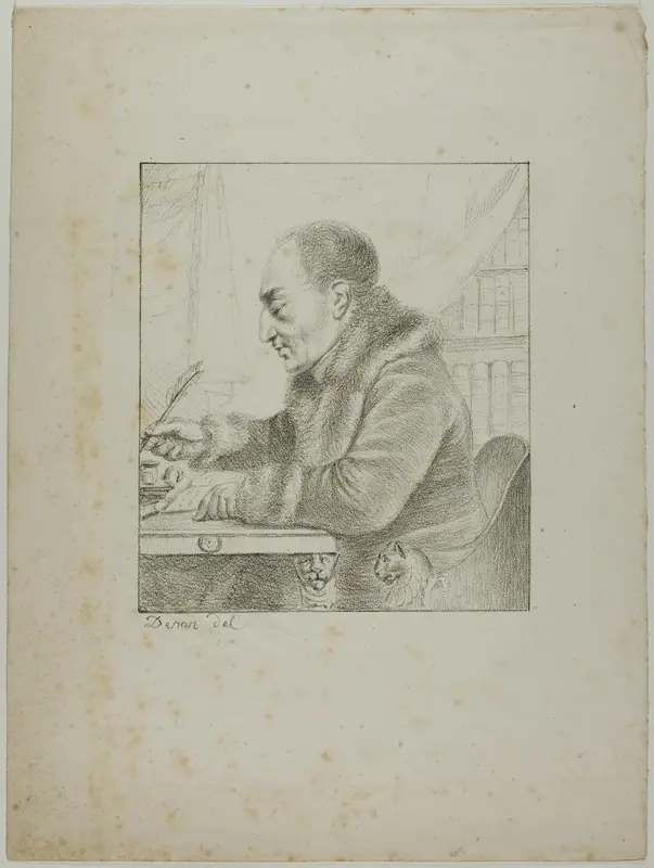 Portrait of Volney Dipping his Pen