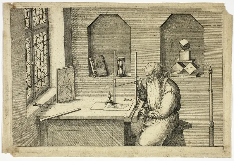 Portrait of Wenzel Jamnitzer in his Study