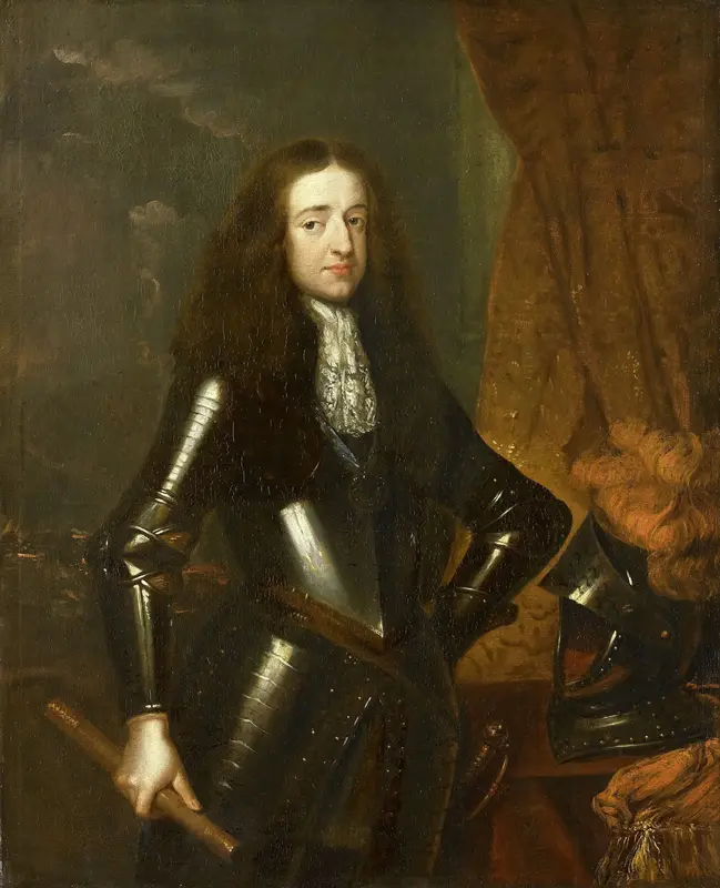 Portrait of Willem III (1650-1702), Prince of Orange and since 1689, King of England Wall Art by Caspar Netscher - High-Resolution Digital Print