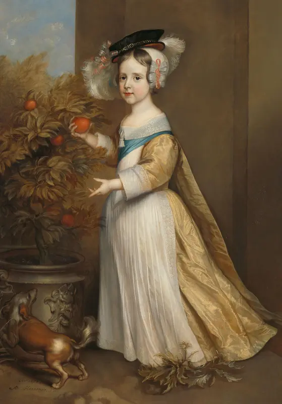 Portrait of Willem III (1650-1702), Prince of Orange, as a Child Wall Art by Unknown - High-Resolution Digital Print